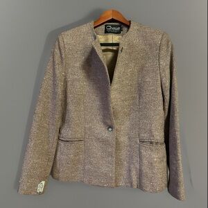 NWT Chaus Women's Brown Blazer Wool Blend Customised Classic Jacket 11/12